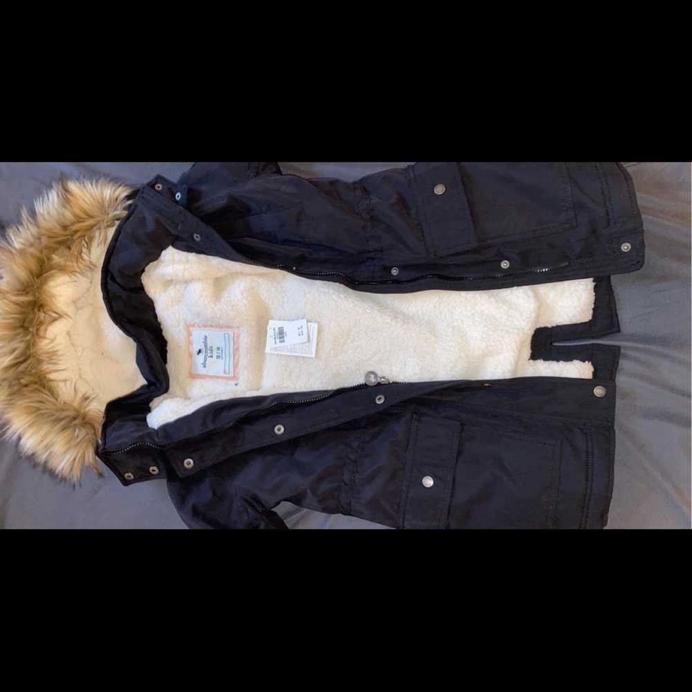 abercrombie kids girls parka jacket